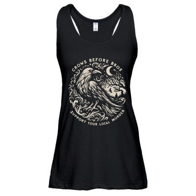 Support Your Local Murder Crows Before Bros Funny Ladies Essential Flowy Tank