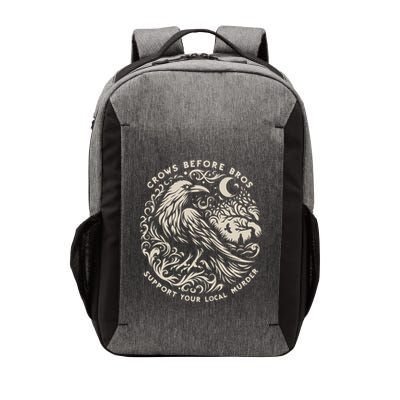 Support Your Local Murder Crows Before Bros Funny Vector Backpack