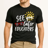 See You Later Educators Schools Out Teacher Cooling Performance Crew T-Shirt