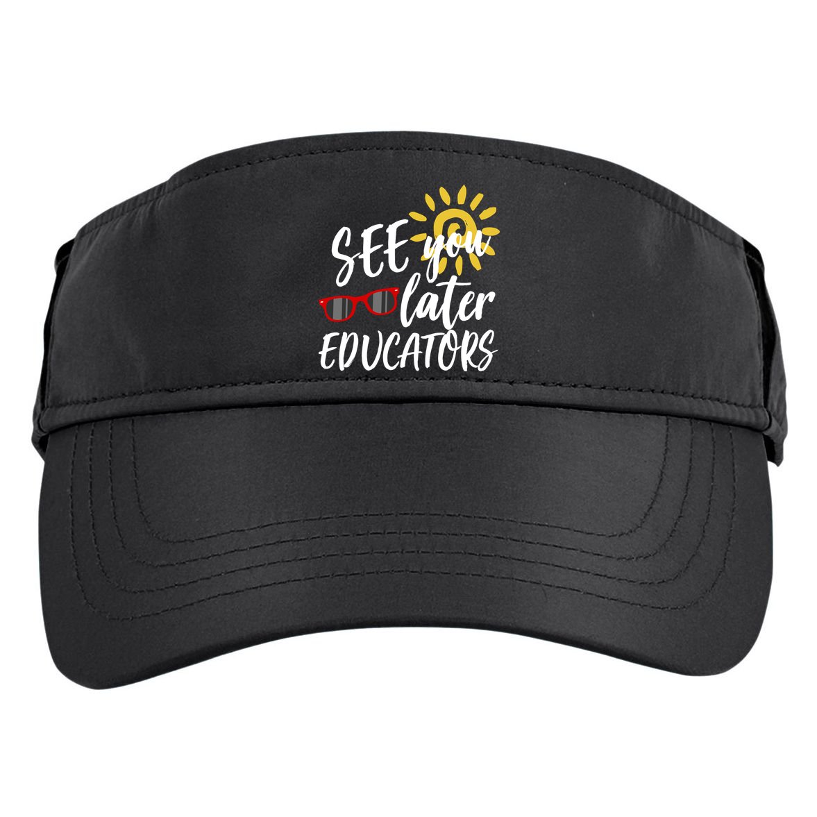 See You Later Educators Schools Out Teacher Adult Drive Performance Visor
