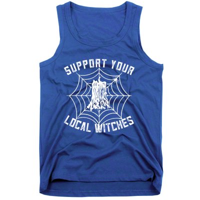 Support Your Local Witches Funny Witchy Halloween Gift Tank Top