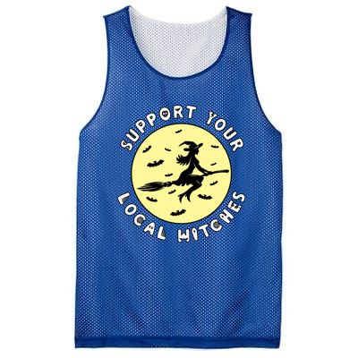 Support Your Local Witches Halloween Meaningful Gift Mesh Reversible Basketball Jersey Tank