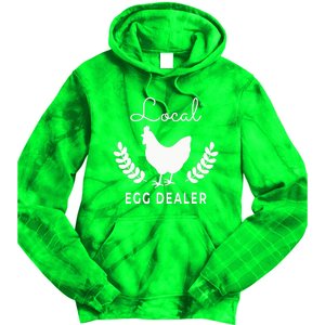 Support Your Local Egg Dealer Funny Chicken Tie Dye Hoodie