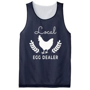 Support Your Local Egg Dealer Funny Chicken Mesh Reversible Basketball Jersey Tank