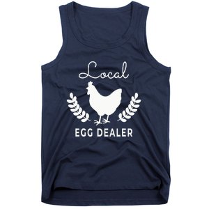 Support Your Local Egg Dealer Funny Chicken Tank Top