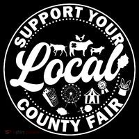 Support Your Local County Fair Animals Farm And Circus Tent Tall T-Shirt