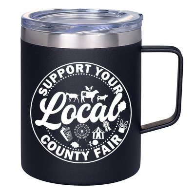 Support Your Local County Fair Animals Farm And Circus Tent 12oz Stainless Steel Coffee Mug