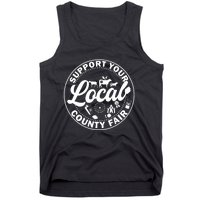 Support Your Local County Fair Animals Farm And Circus Tent Tank Top