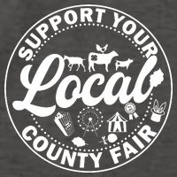 Support Your Local County Fair Animals Farm And Circus Tent Vector Backpack