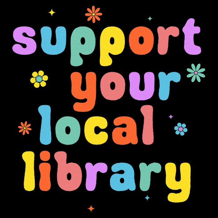 Support Your Local Library Book Reader Lover Bookworm Daily Commute Backpack
