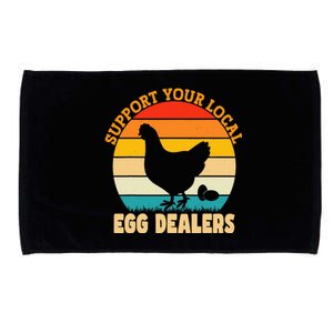 Support Your Local Egg Dealers Chicken Egg Lover Microfiber Hand Towel