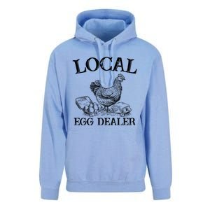 Support Your Local Egg Dealer Farmer Chicken Egg Lover Gift Unisex Surf Hoodie