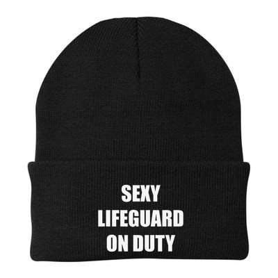 Save Yourself Lifeguard Swimming Pool Guard Off Duty Beanie