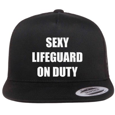 Save Yourself Lifeguard Swimming Pool Guard Off Duty Flatbill Hat