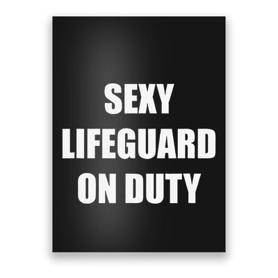 Save Yourself Lifeguard Swimming Pool Guard Off Duty Poster