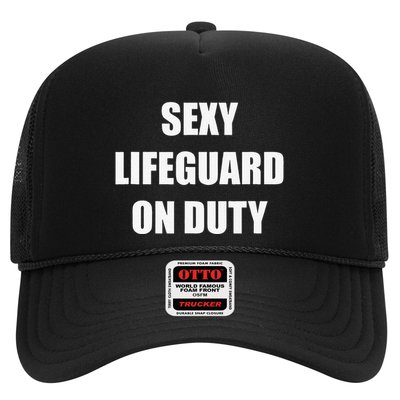 Save Yourself Lifeguard Swimming Pool Guard Off Duty Trucker Hat