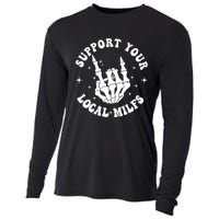 Support Your Local Milfs Cooling Performance Long Sleeve Crew