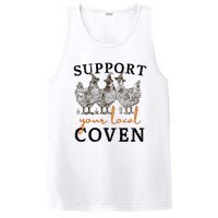 Support Your Local Coven Funny Farm Witch Chicken Halloween PosiCharge Competitor Tank