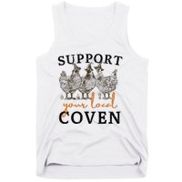 Support Your Local Coven Funny Farm Witch Chicken Halloween Tank Top