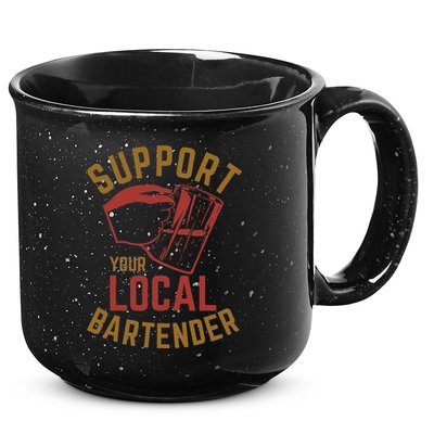 Support Your Local Bartender 15oz Campfire Ceramic Mug