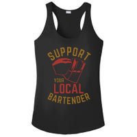 Support Your Local Bartender Ladies PosiCharge Competitor Racerback Tank