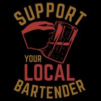 Support Your Local Bartender Mousepad
