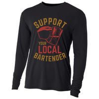 Support Your Local Bartender Cooling Performance Long Sleeve Crew