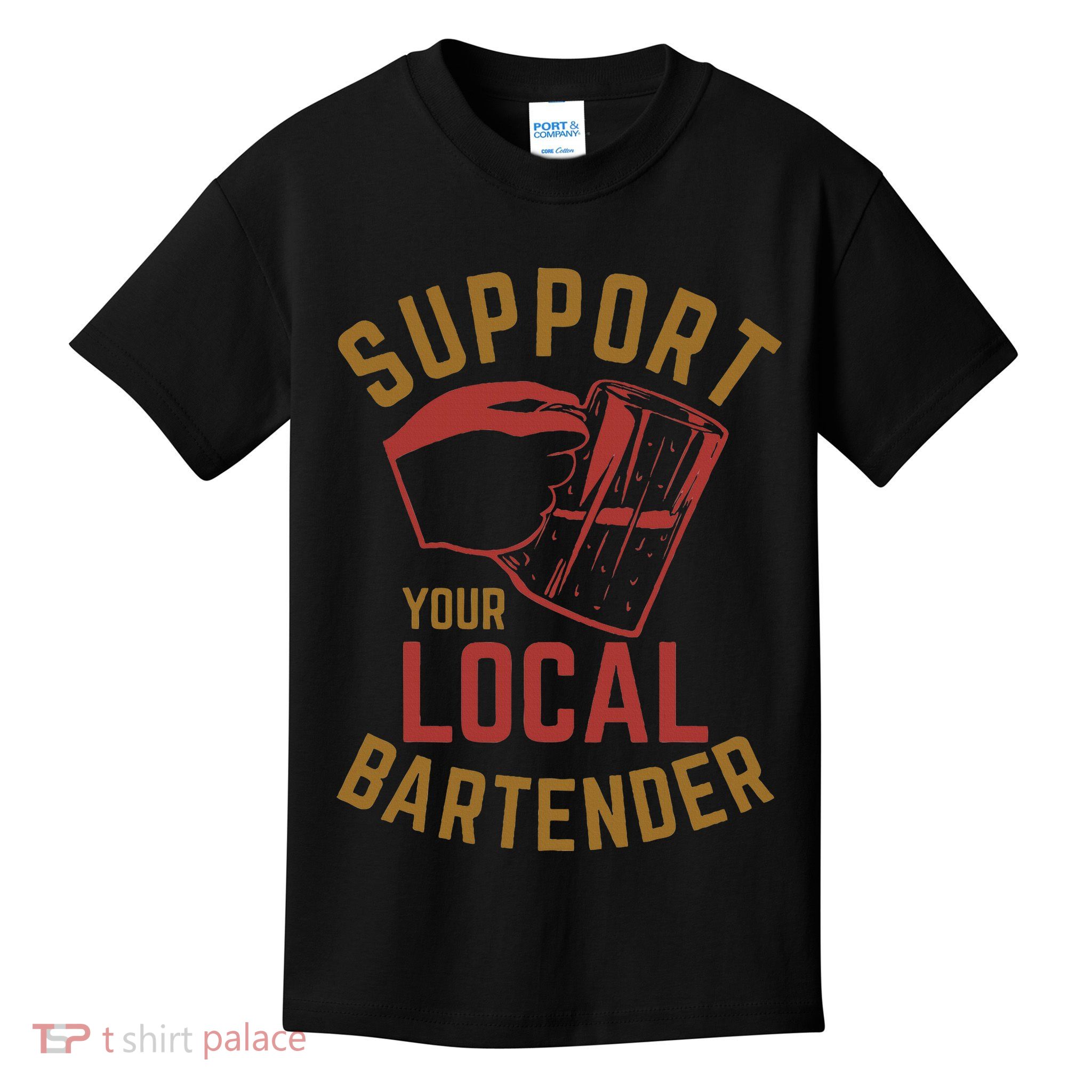 Support Your Local Bartender Kids T-Shirt