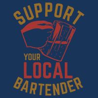 Support Your Local Bartender Infant Baby Jersey Bodysuit