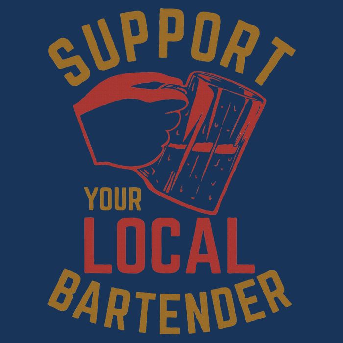 Support Your Local Bartender Infant Baby Jersey Bodysuit