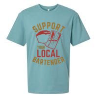 Support Your Local Bartender Sueded Cloud Jersey T-Shirt
