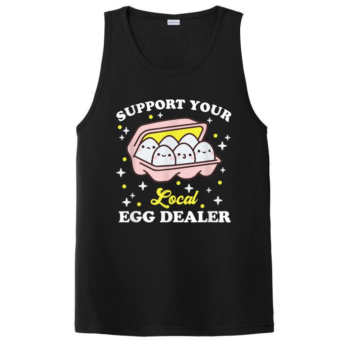 Support Your Local Egg Dealer, Farm Fresh eggs Funny farm PosiCharge Competitor Tank