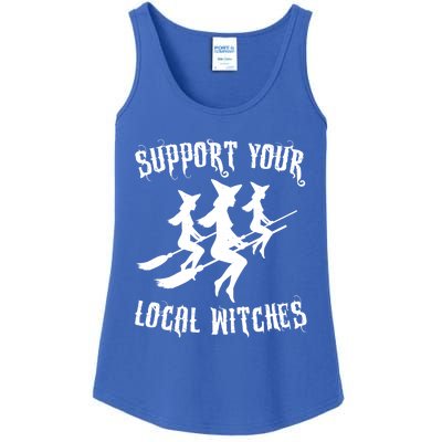 Support Your Local Witches Funny Gift Halloween Sexy Witch Funny Gift Ladies Essential Tank