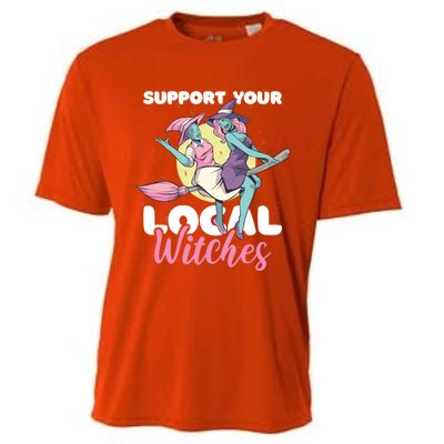 Support Your Local Witches Gift Cooling Performance Crew T-Shirt