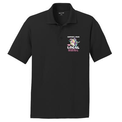 Support Your Local Witches Gift PosiCharge RacerMesh Polo