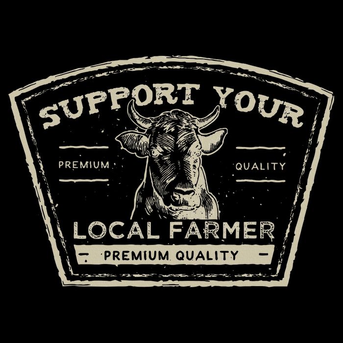 Support Your Local Farmer Eat Beef Cooling Performance Crew T-Shirt