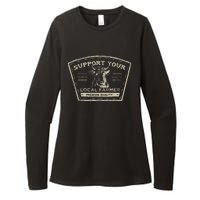 Support Your Local Farmer Eat Beef Womens CVC Long Sleeve Shirt