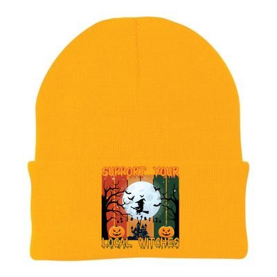 Support Your Local Witches Cute Gift Knit Cap Winter Beanie