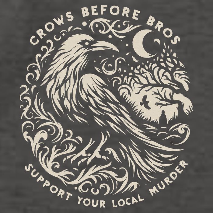 Support Your Local Murder Crows Before Bros Vector Backpack