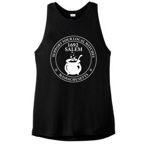 Support Your Local Witches The 1692 Witch Trials Of Salem Funny Gift Ladies PosiCharge Tri-Blend Wicking Tank