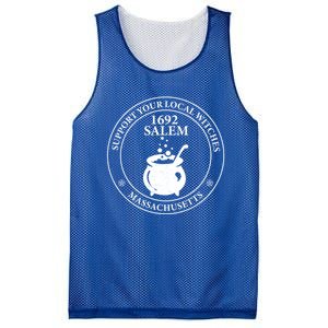 Support Your Local Witches The 1692 Witch Trials Of Salem Funny Gift Mesh Reversible Basketball Jersey Tank