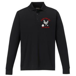 Support Your Local Egg Dealers Chicken Egg Lover Performance Long Sleeve Polo