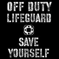 Save Yourself Lifeguard Swimming Pool Guard Off Duty Red 16 in Basic Backpack