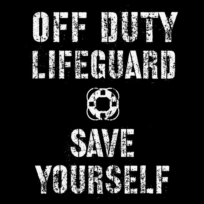 Save Yourself Lifeguard Swimming Pool Guard Off Duty Red 16 in Basic Backpack