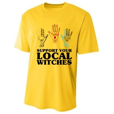 Support Your Local Witches (With Hand Illustration) Gift Performance Sprint T-Shirt