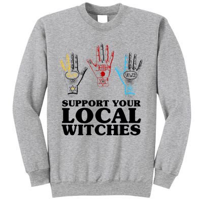 Support Your Local Witches (With Hand Illustration) Gift Sweatshirt