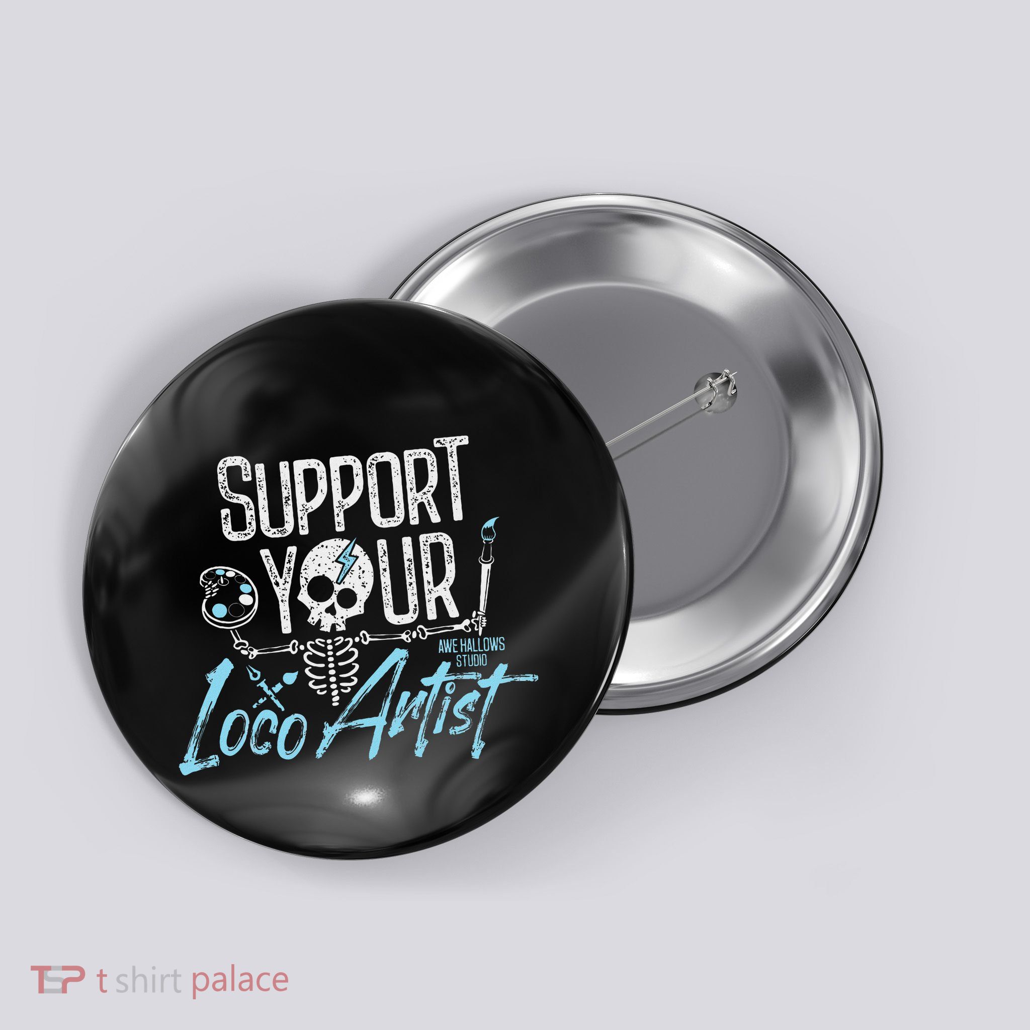 Support Your Loco Artist Creative Design Button