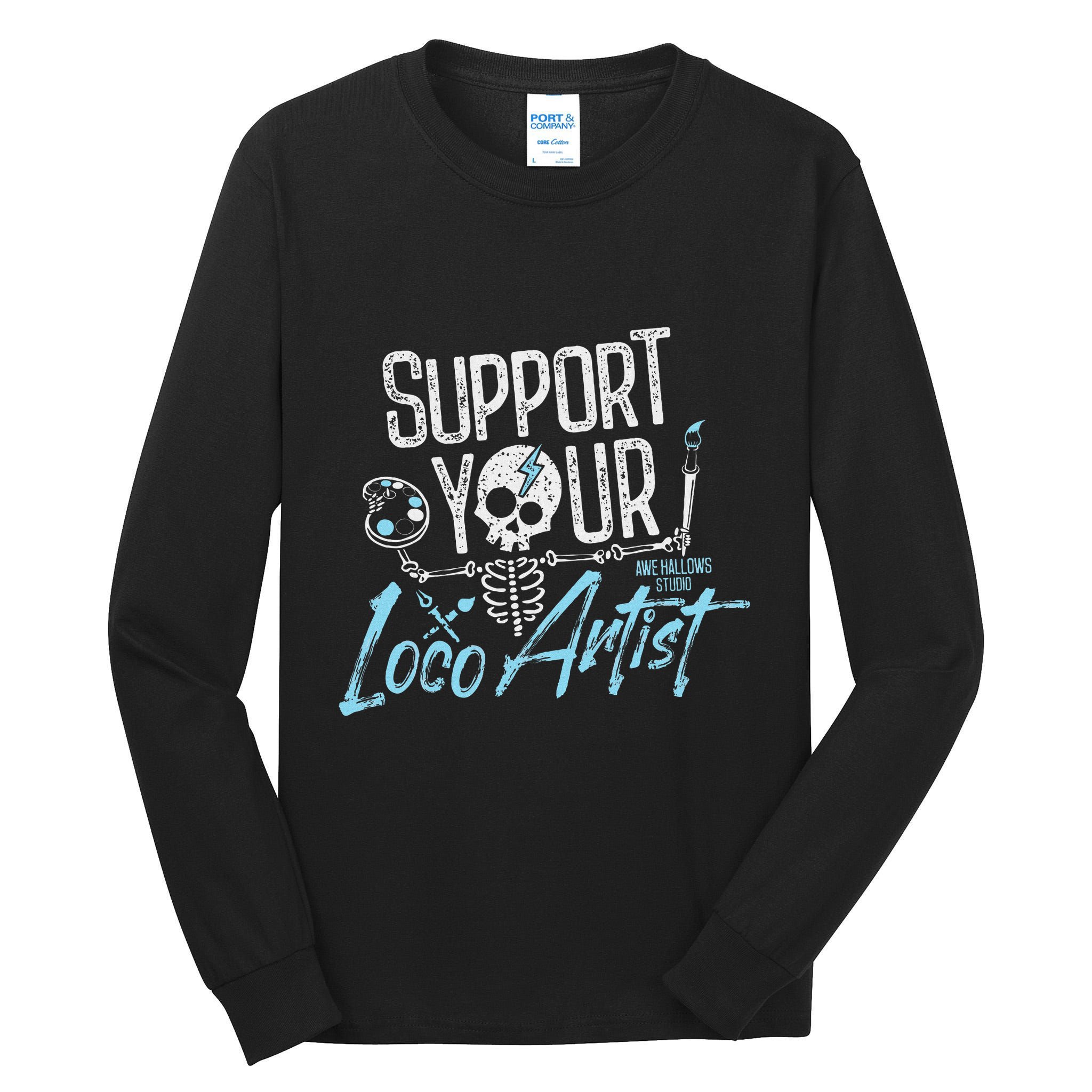 Support Your Loco Artist Creative Design Tall Long Sleeve T-Shirt