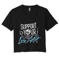 Support Your Loco Artist Creative Design Women's Crop Top Tee