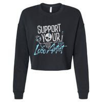 Support Your Loco Artist Creative Design Cropped Pullover Crew
